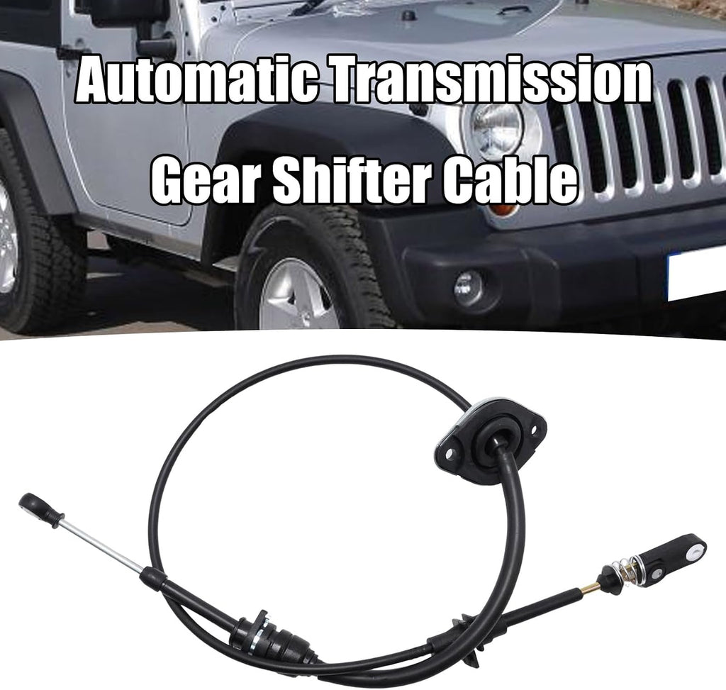 Hoypeyfiy 52060164AC Automatic Transmission Gear Shifter Cable, Replacement for Jeep Wrangler 2007-2010, Replaces 52060164AD