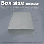 9x12 Clamshell Archival Folio Storage Box, 3" Deep