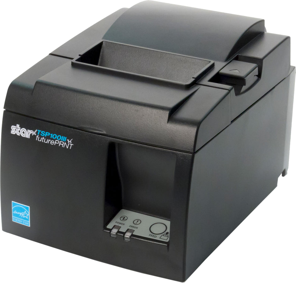 TSP143IIILAN Ethernet (LAN) Thermal Receipt Printer with Auto-Cutter and Internal Power Supply - Gray