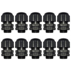 BORDSTRACT 10Pcs M16x1.5 Black Cable Gland