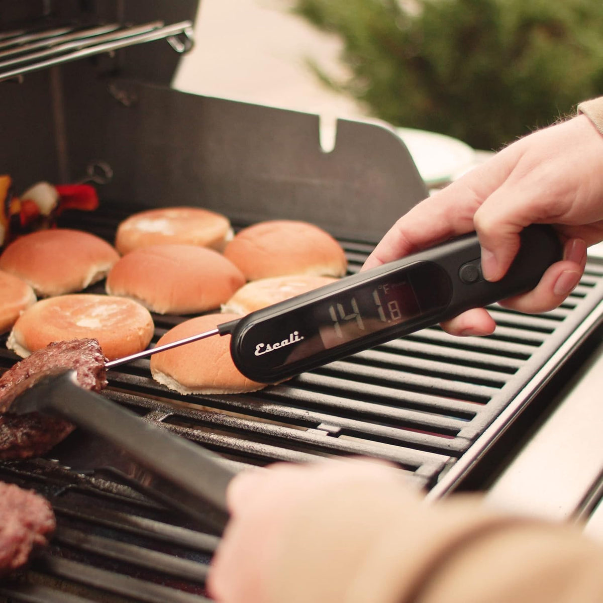 Infrared Surface and Folding Probe Digital Thermometer Stainless Steel Probe, Two-in-One IR Technology