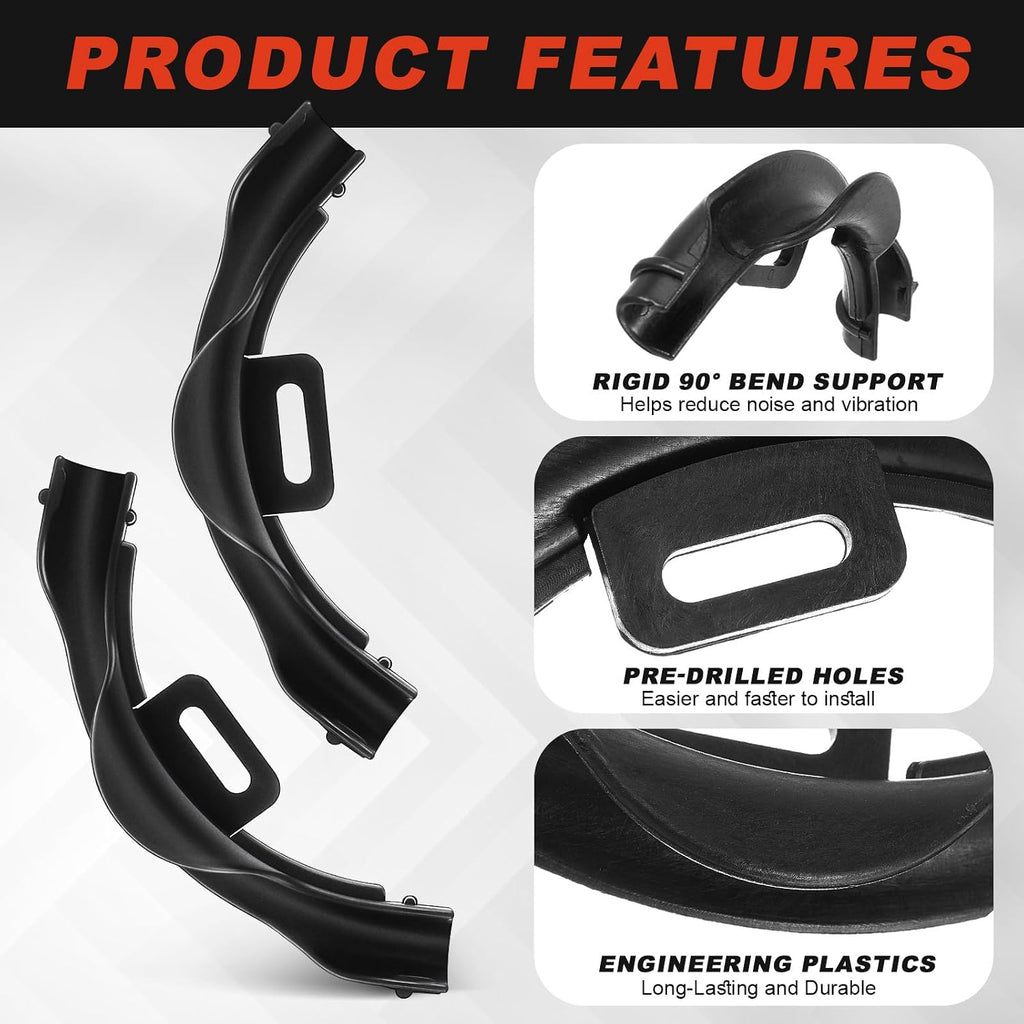 Pushglossy 20 Pcs 1/2" Pex 90 Degree Bend Supports, Plastic Pipe Holders