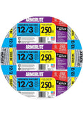 Armor lite Type Mc Aluminum Armored Cable, 12/3, 600 Volts, 250 Ft. Coil