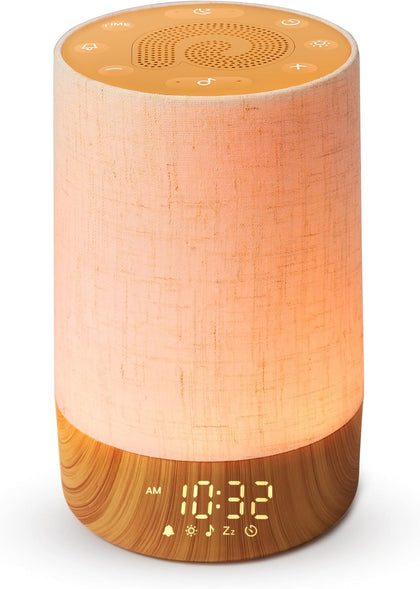 Sunrise Alarm Clock, Sound Machine with Alarm Clock &Wake Up Light | Dimmable Night Light, 29 Soothing Sounds, Sound