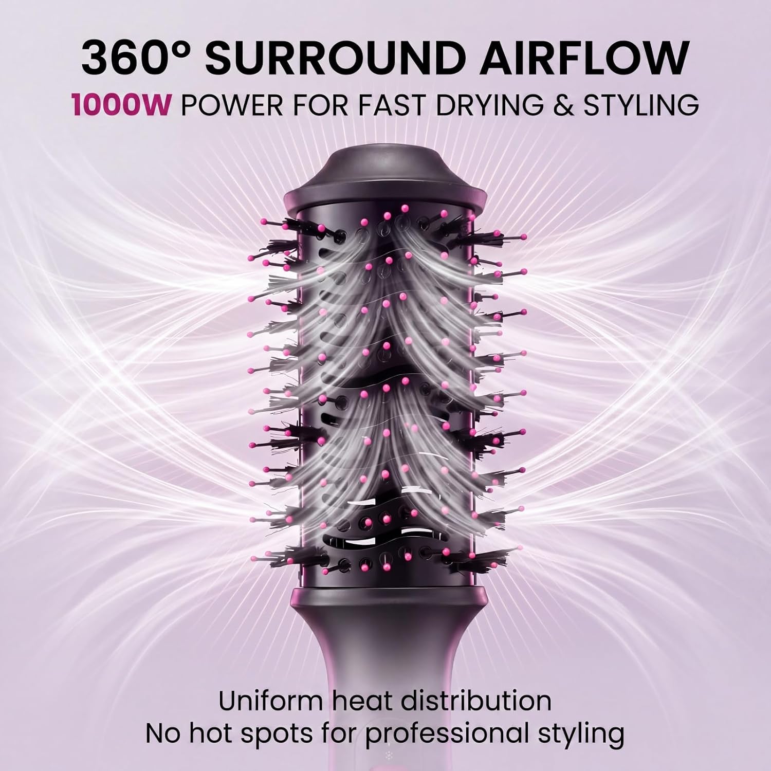 Hair Dryer Brush Blow Dryer 4-in-1 Hot Air Styler, Blowout Brush Hair Dryer Styler & Volumizer with Ionic |Oval Large