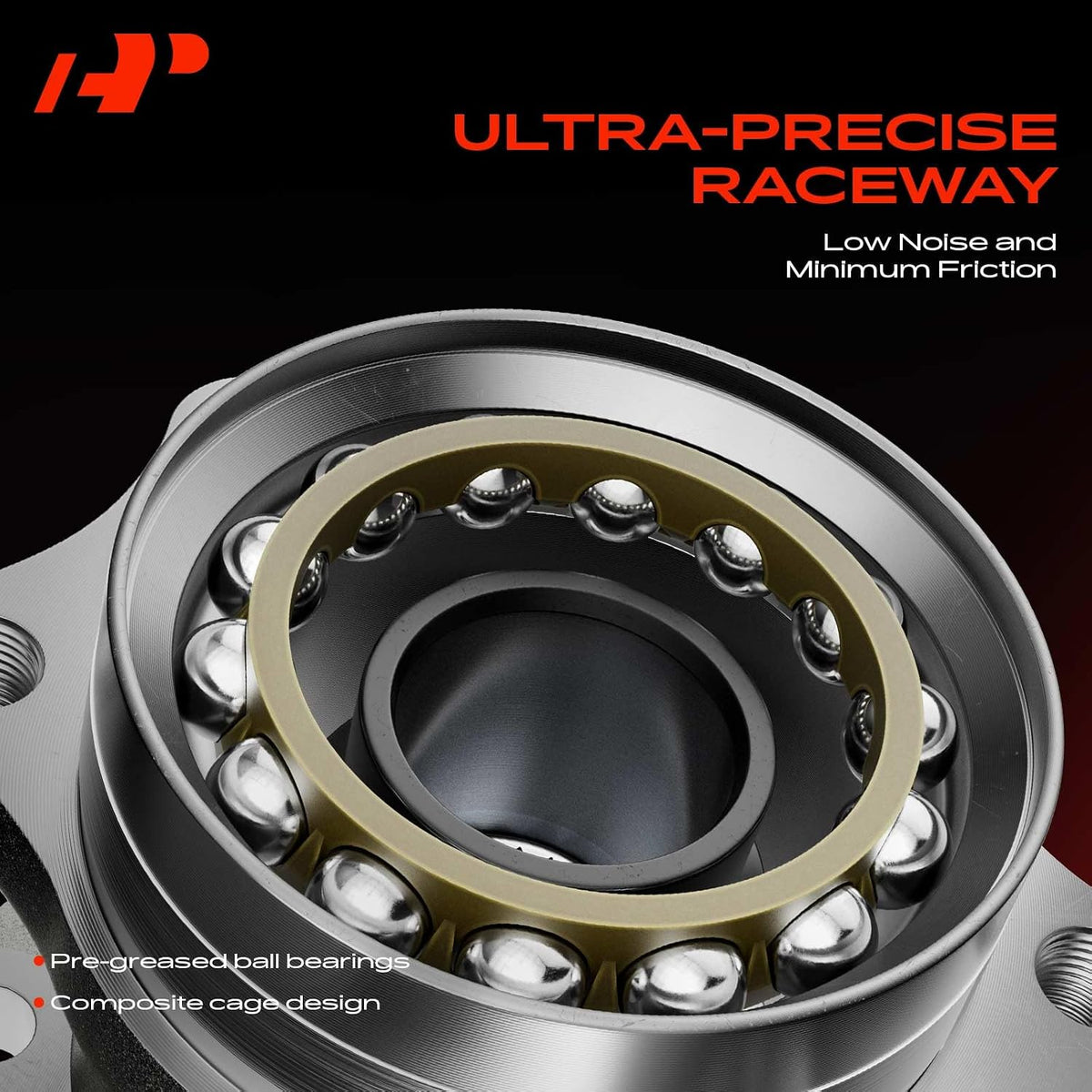 A-Premium 2 x Front Wheel Bearing and Hub Assembly with 5-Lug