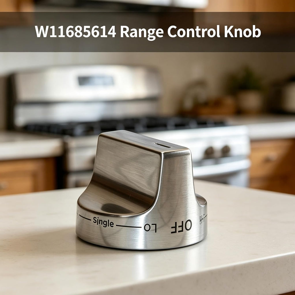 W11685614 Range Control Knob Compatible with Whirlpool