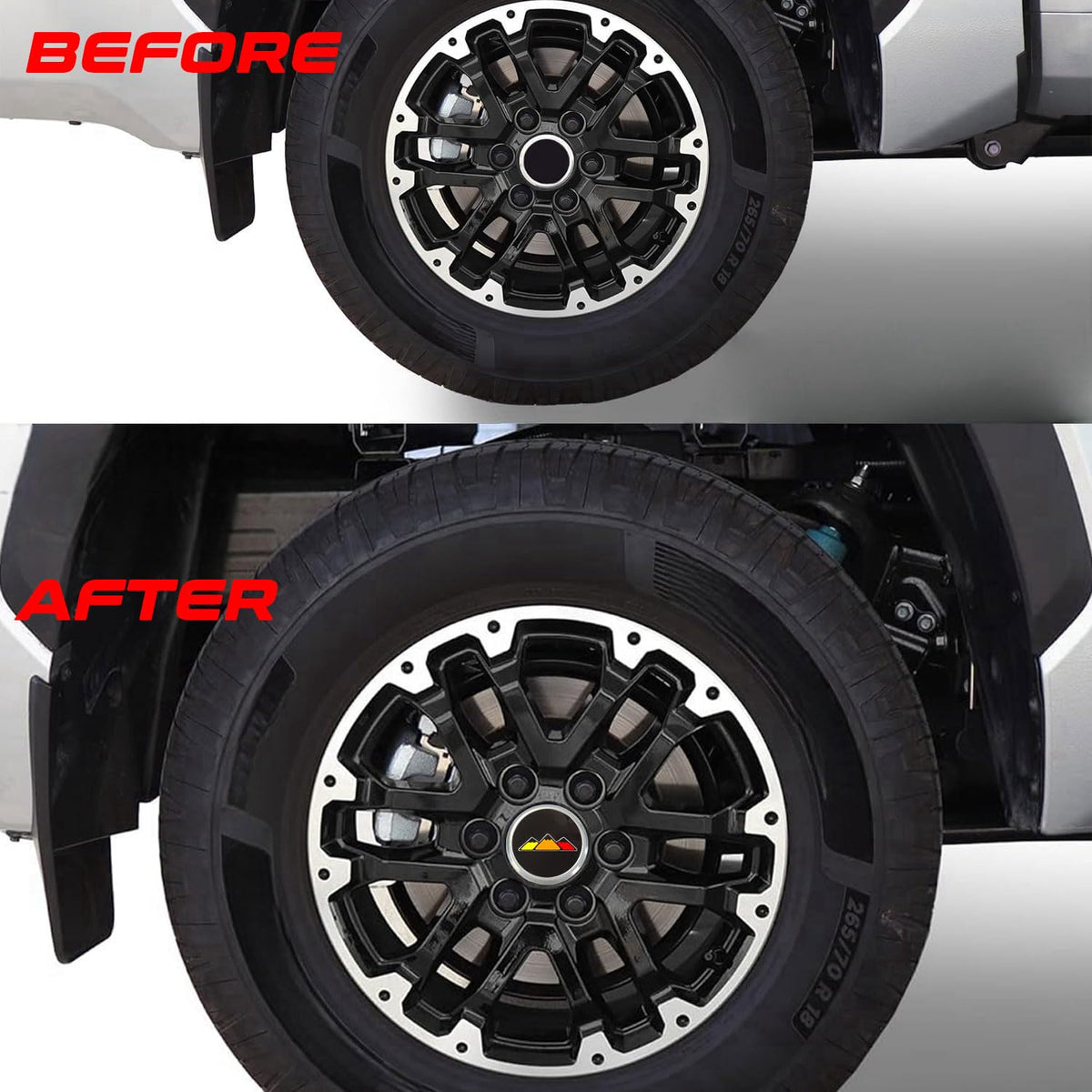 Wheel Center Cap Compatible with 2022-25 Toyota Tundra (Mountain)