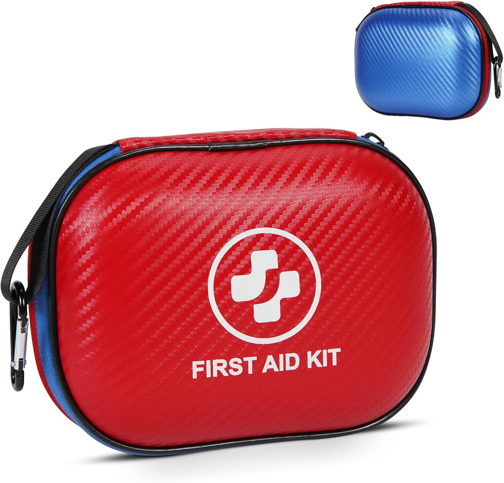 Small First Aid Kit - 185 Pieces Waterproof Emergency Kit for Home, Car, Office, Travel, Camping, Hiking & Outdoor