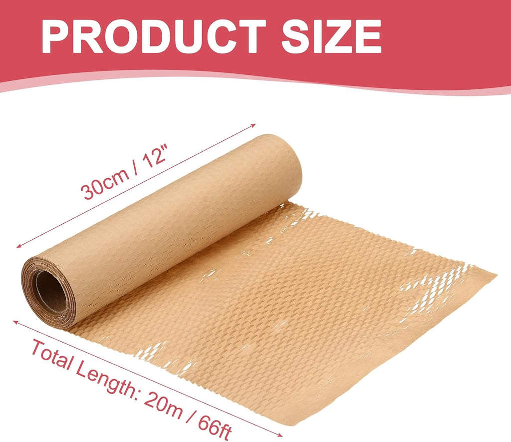 Honeycombs Packing Paper 12" x 66' Honeycombs Cushioning Wrap Roll