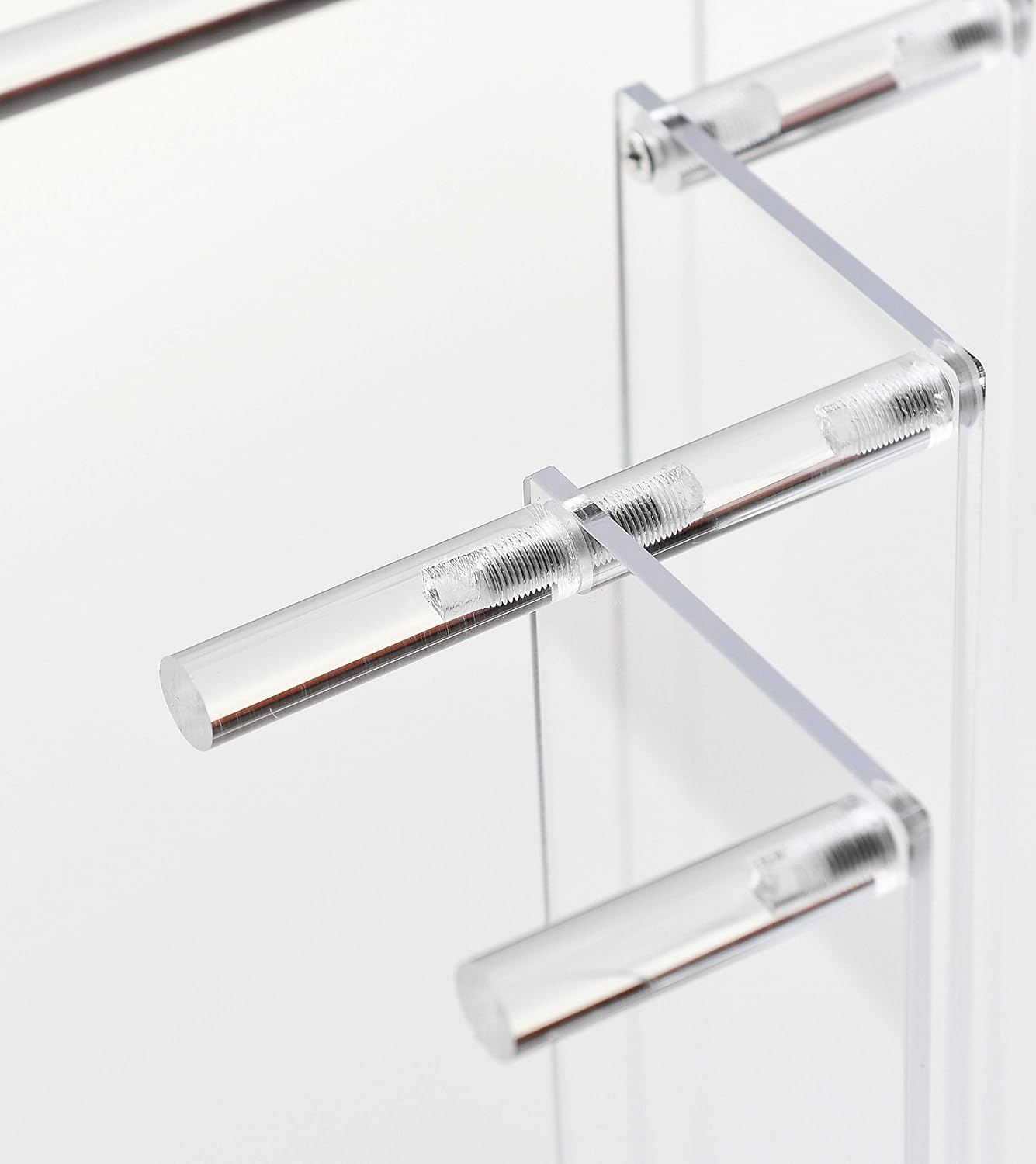 Clear Acrylic Display Riser 2 Tier Cupcake Stand Shelf for Decoration and Organizer