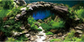 48x18 in Arch Stone Aquarium Backdrop Aquatic Plant Fish Tank Background