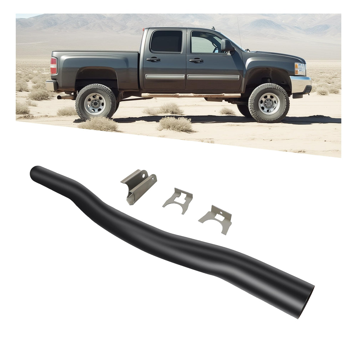 ALMULOO Fuel Tank Support Crossmember Compatible with 2007-2016 Silverado