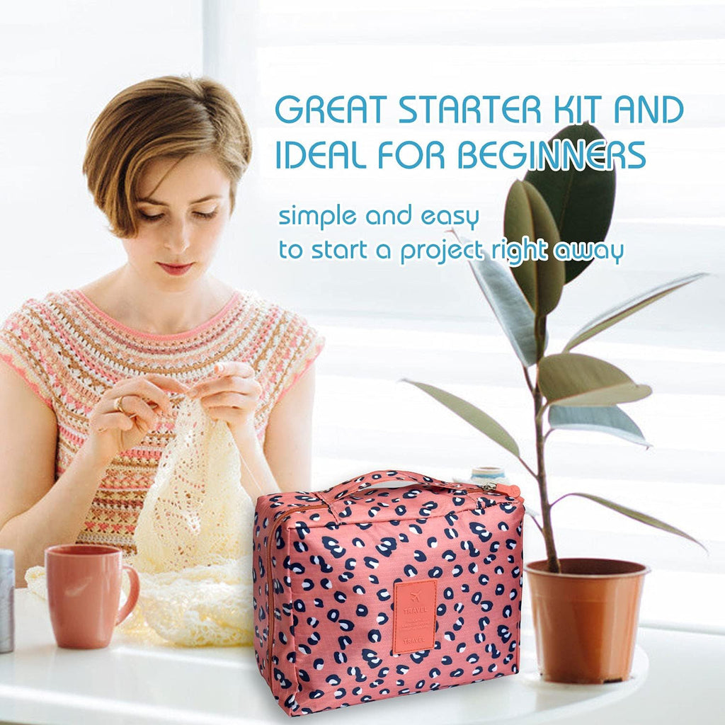 20 Pack Crochet Thread kit knittting kit for Knitting and Crochet Perfect Beginner Kit