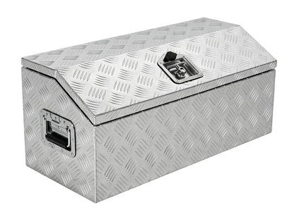 30" Aluminum Trailer Tongue Tool Box with Lock & 2 Keys, Silver
