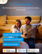 meross Smart Light Switch Single Pole, Supports HomeKit, Wi-Fi Light Switch