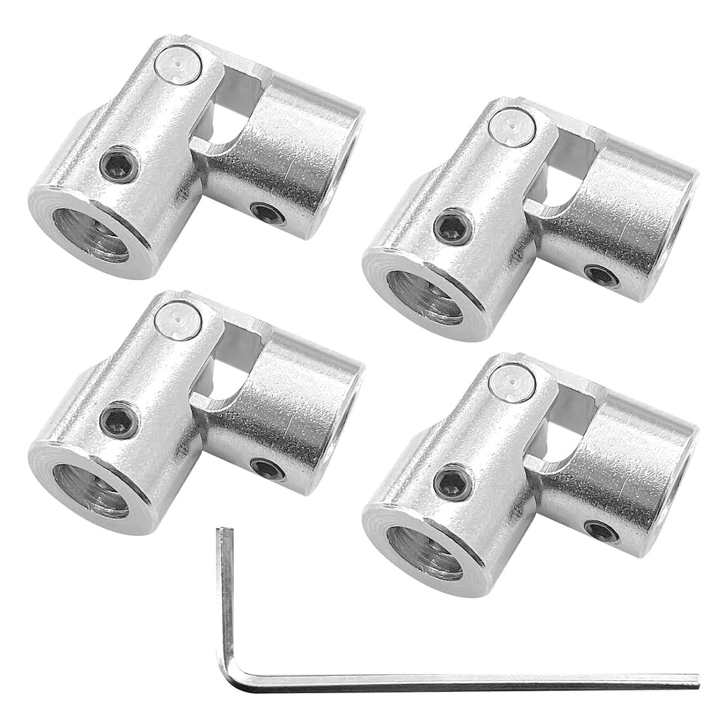 4 Pcs 8mm to 8mm Universal Joint Shaft Coupling