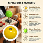 2 Pcs 35mm Joystick Ball Top, Threaded Knob