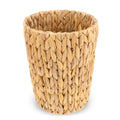 Wicker Waste Basket, Handwoven Water Hyacinth Trash Can Small Bathroom Trash Can Boho Woven Decorative Office Garbage
