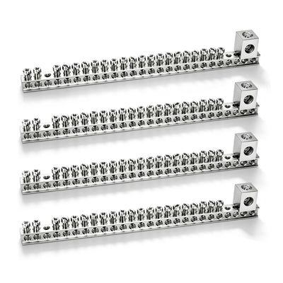 4Set Aluminum Ground Bar Kit with 21 Terminal Positions