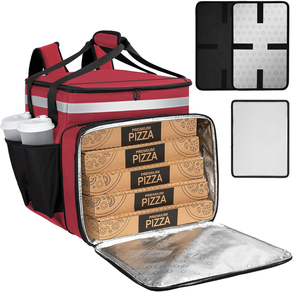 Food Delivery Backpack, Expandable Delivery Backpack Pizza Bag, L