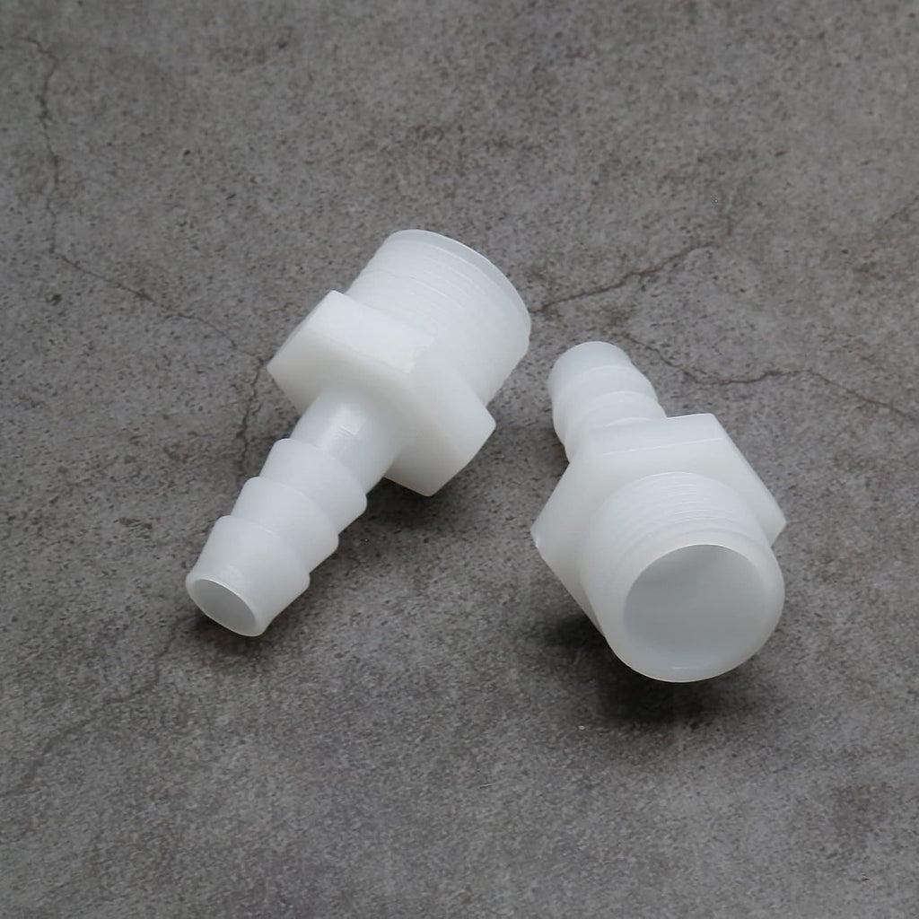 Plastic Hose Barb Fitting 3/8" Barb - 1/2" NPT Male Thread Adapter Fitting