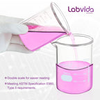 6pcs 250ml Heavy Duty Glass Beakers, LVAC004