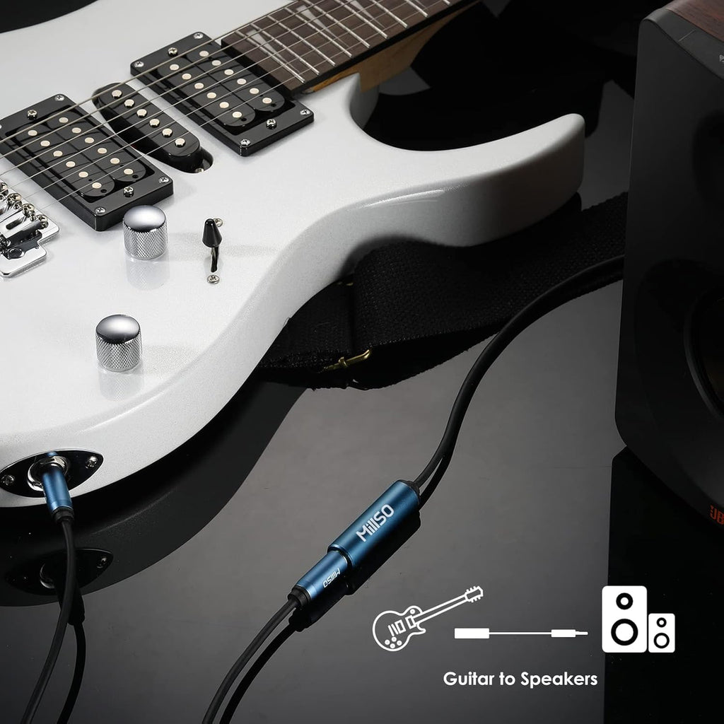 1/4 to 3.5mm Headphone Adapter, TRS 6.35mm Female to 3.5mm Male 1/8 to 1/4 Stereo Audio Adapter for Amplifiers