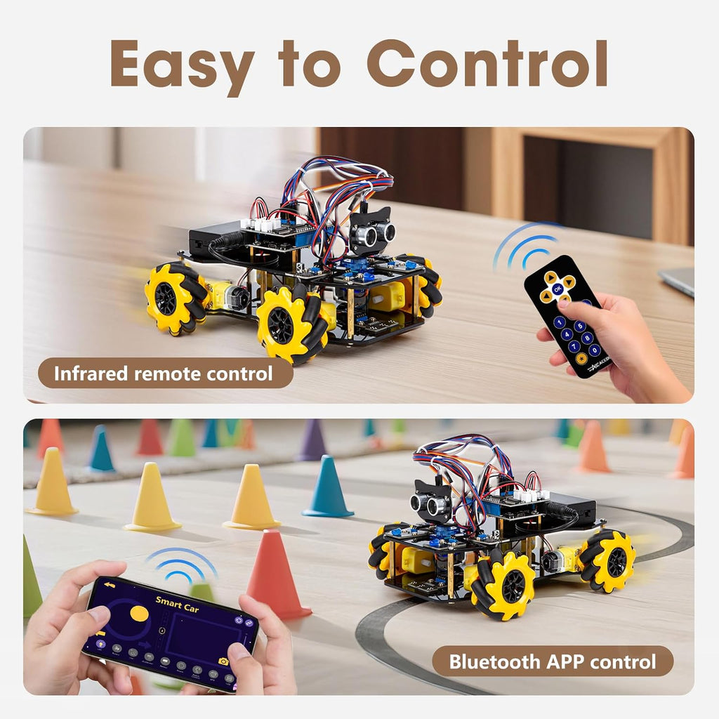 Robot Kit, Robotics for Kids Ages 8-12 12-16, STEM Toys for Boys with Remote & App Control, Arduino & Scratch