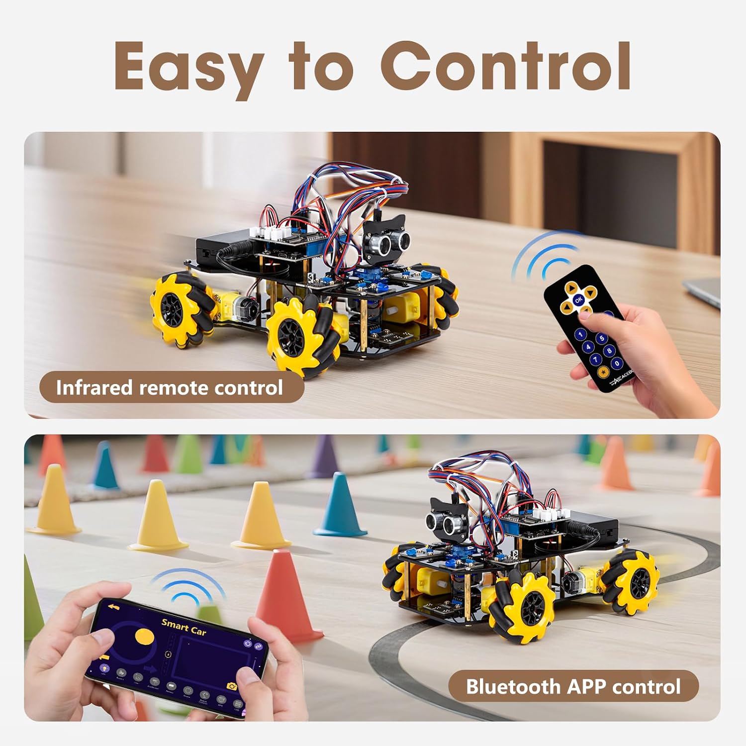Robot Kit, Robotics for Kids Ages 8-12 12-16, STEM Toys for Boys with Remote & App Control, Arduino & Scratch