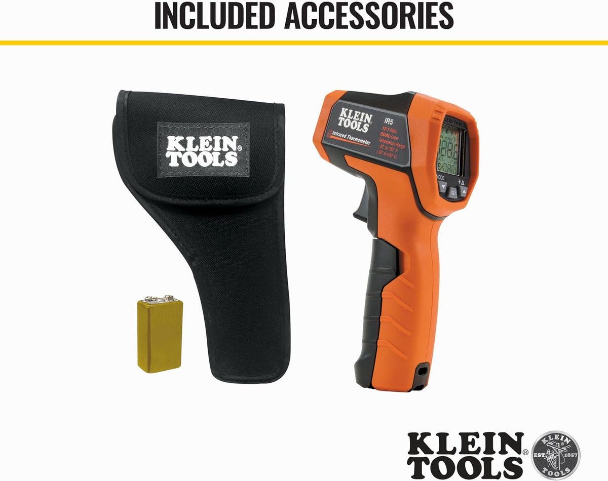IR5 Infrared Thermometer with Dual Targeting Laser, 12:1