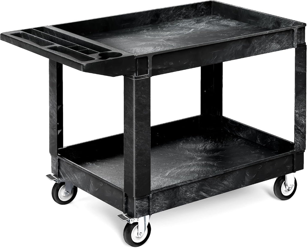 Utility Cart on Wheels 45 x 25 Inch w/Swivel Wheels(2 Brake)