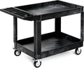 Utility Cart on Wheels 45 x 25 Inch w/Swivel Wheels(2 Brake)