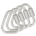 Cionyce M6 Delta Quick Links Triangle 1/4 Inch, 4 Pcs