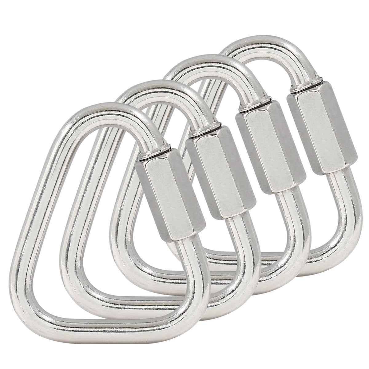 Cionyce M6 Delta Quick Links Triangle 1/4 Inch, 4 Pcs