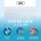 2 x 3 2Mil Small Plastic Bags, 1000 pack, Write on White Block, Reclosable