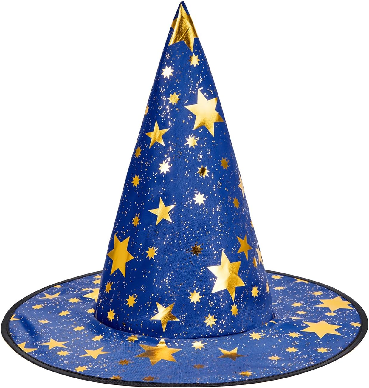 Witch Hat for Women Halloween Wizard Hat with Gold Star Party Hats for Adults Halloween Costume Accessories