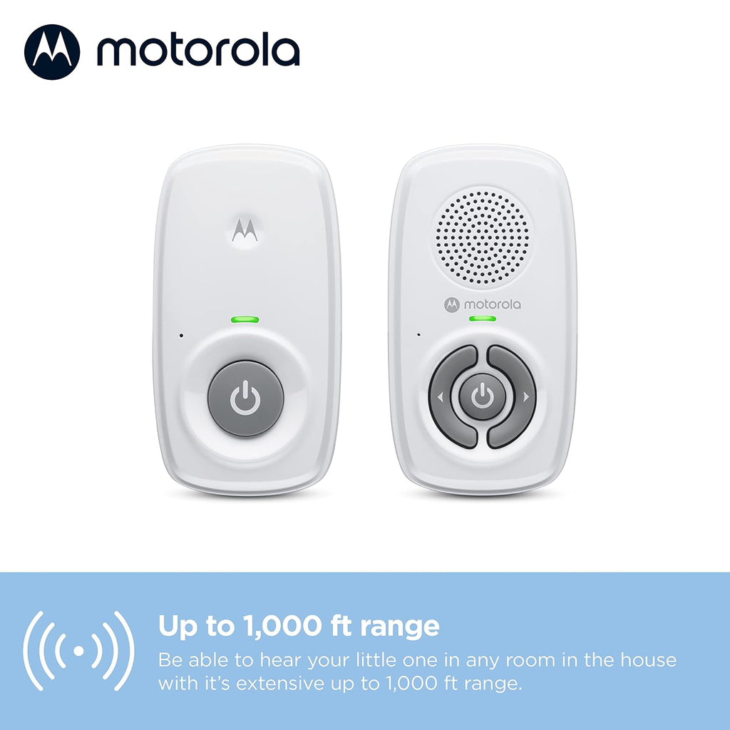 Baby Monitor Audio Only, No WiFi, Long Range AM21 with Private Connection, Cry Detection, Volume Control, Portable