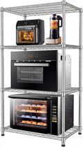 24"Depth Metal Wire Shelving Unit Metal Shelf Adjustable Storage Rack Kitchen Storage shelves 4 Tier Commercial
