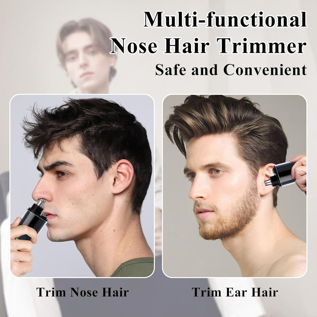 Portable LED Dsiplay Nose and Ear Trimmer Clipper for Men Women,2026 Professional Nose Hair Trimmer with Powerful