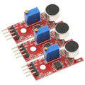 3 PCS Microphone Voice Sound Sensor Detection Module for Arduino Microphone AVR PIC Analog Digital Output Sensors