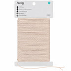 Cotton Butchers Twine, Natural Thin Beige Cotton String 2mm 164Ft