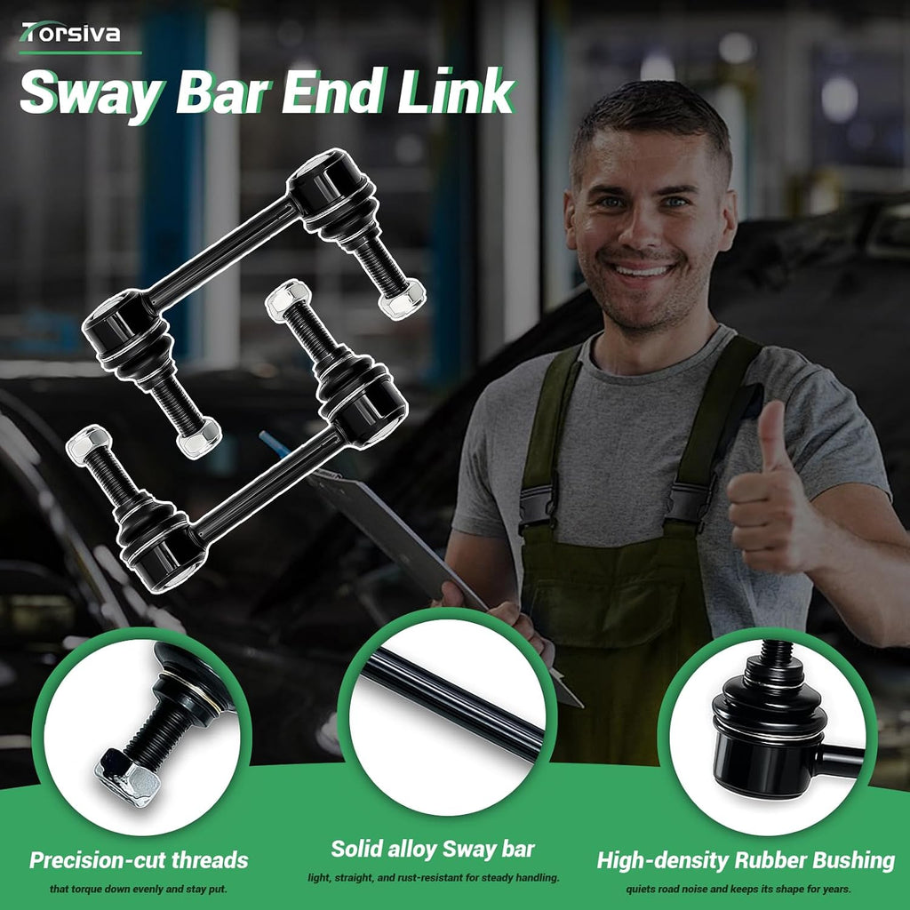 2PCS Rear Stabilizer Sway Bar End Links Fit for Dodge 2011 2012 2013 2014 2015 2016 2017 2018 2019 2020 2021 2022 Durango, for Jeep 2011-2021 Grand Cherokee, 2022 Grand Cherokee WK ‎‎K750573