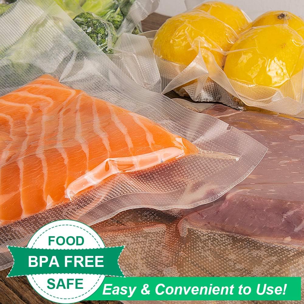 Vacuum Sealer Bags Rolls with 4 Pack 11"x50' for Food Storage