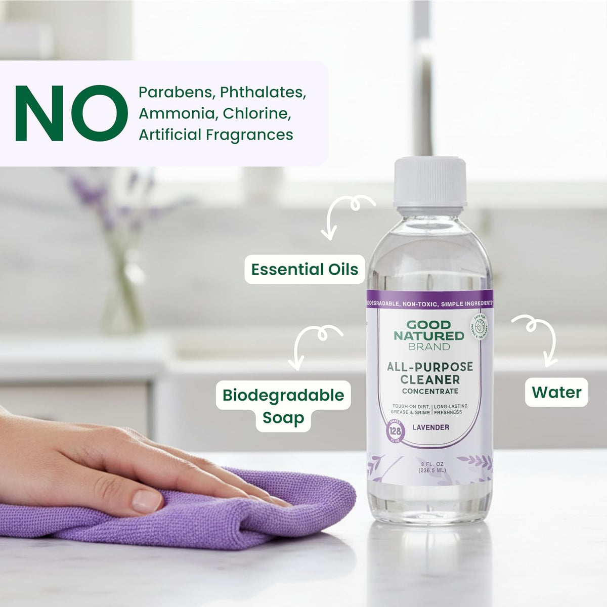 Carpet Deodorizer 31 oz Lavender & All-Purpose Cleaner Concentrate 8 oz Lavender