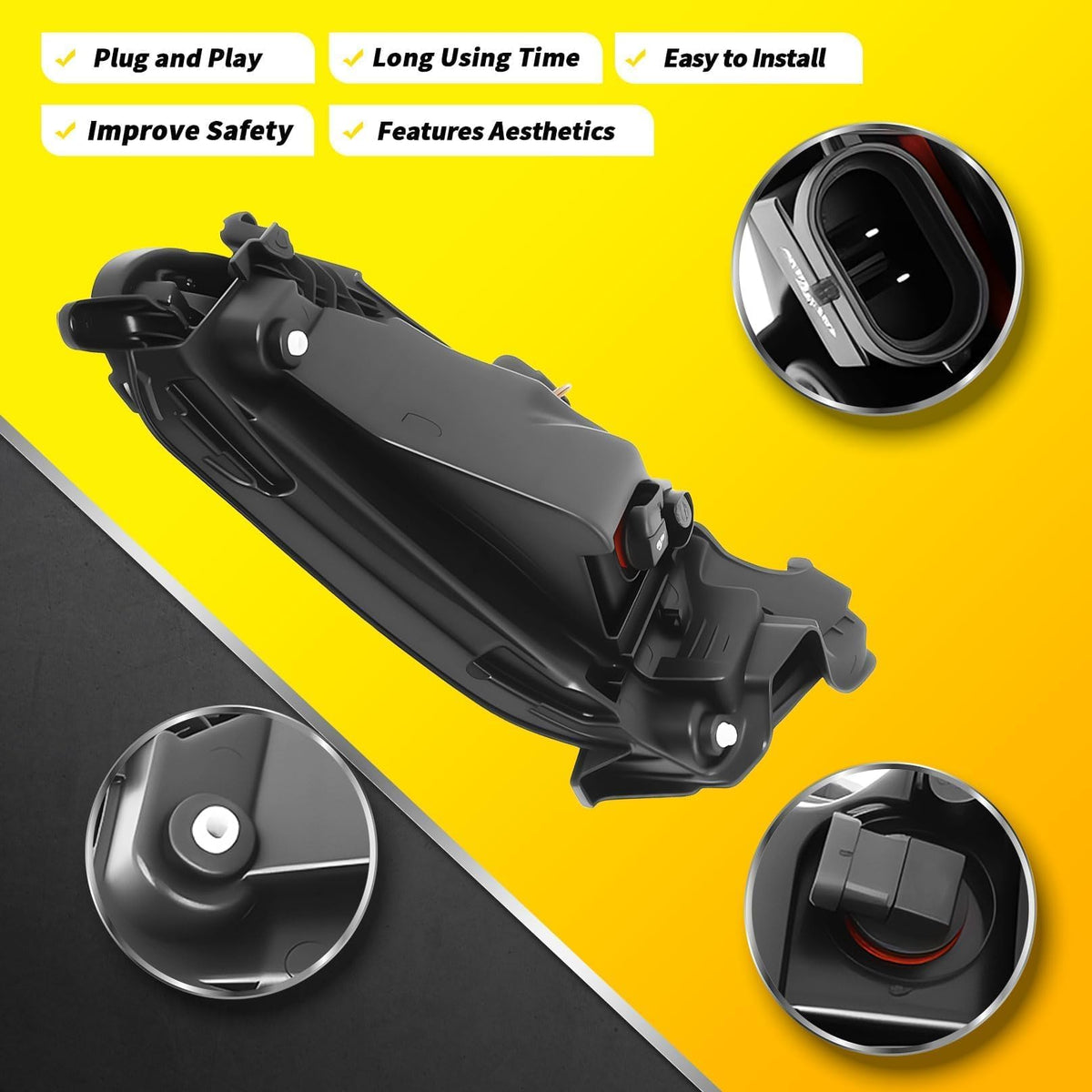 Fog Light Assembly Compatible with Santa Fe Sport 2013 2014 2015