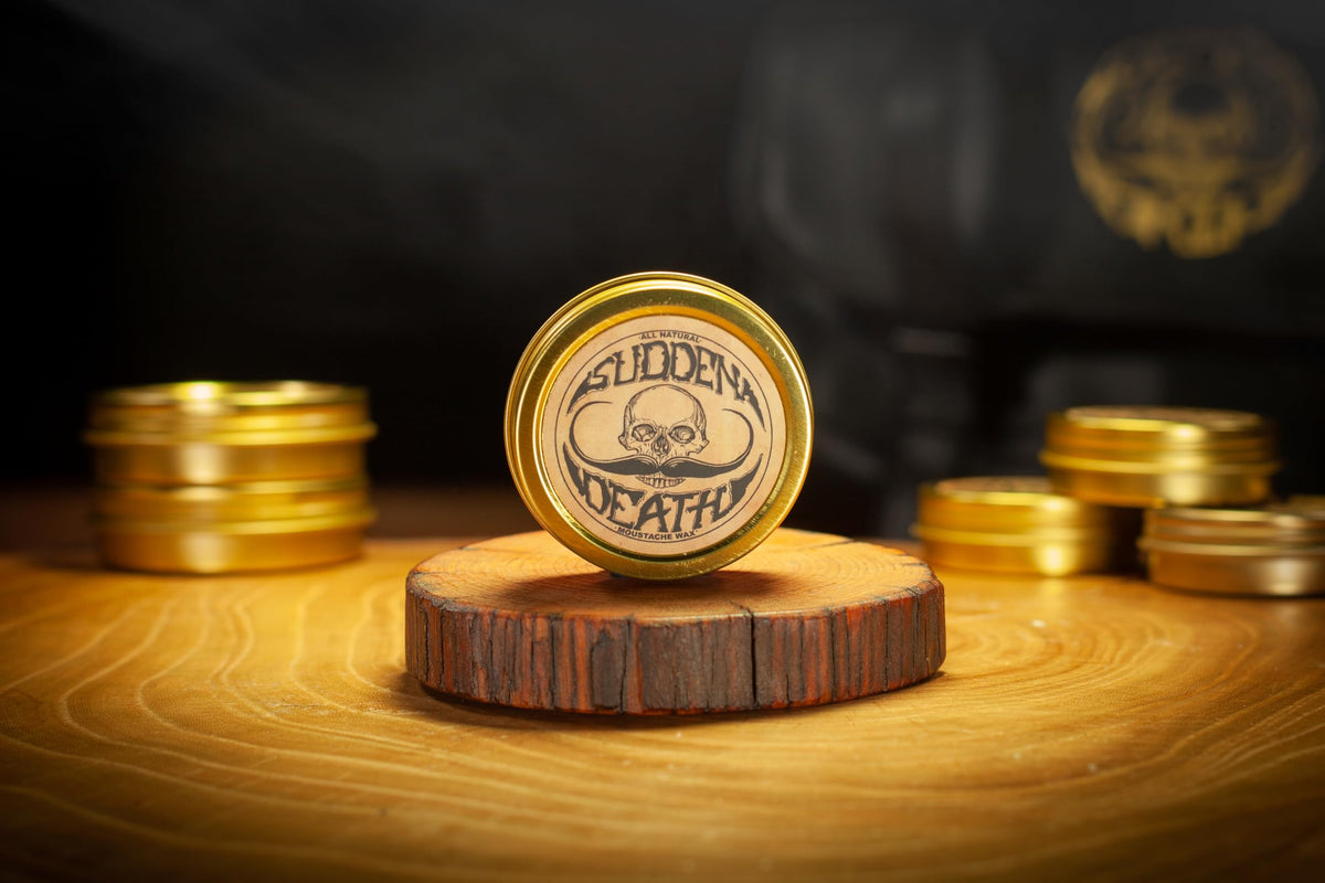 Mustache Wax Sudden Death for Men Strong Curl Hold 1oz Death Grip