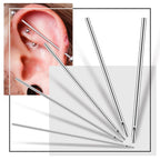 Piercing Kit 100 Pcs Piercing Needle with Stainless Forceps Clamp