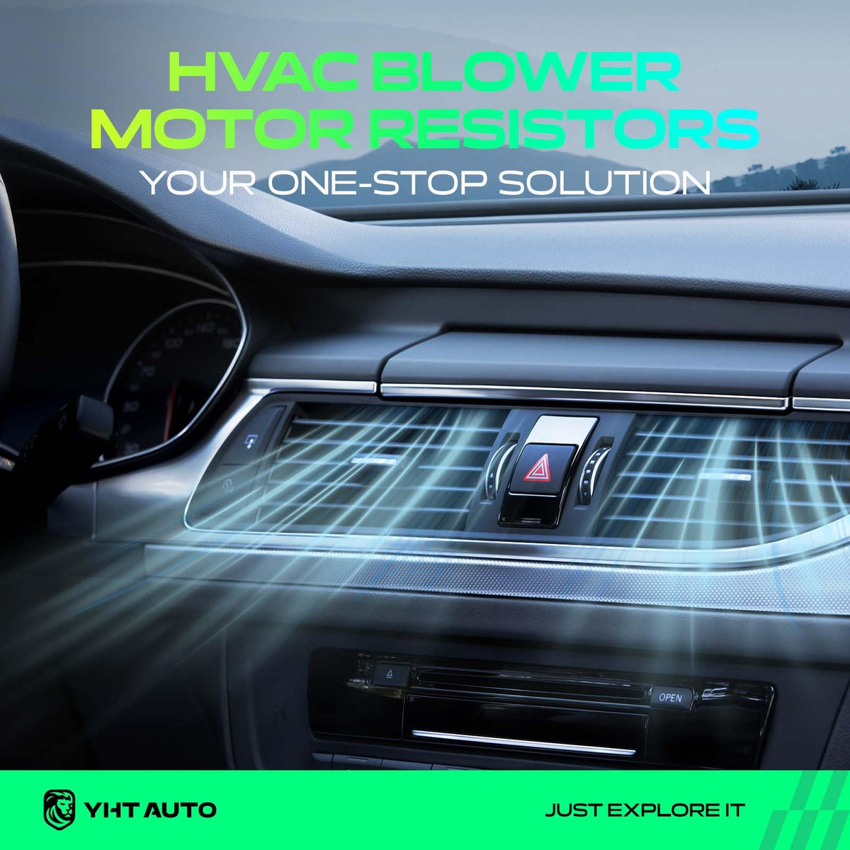 YHTAUTO AC Heater Blower Motor Resistor for Honda, Acura