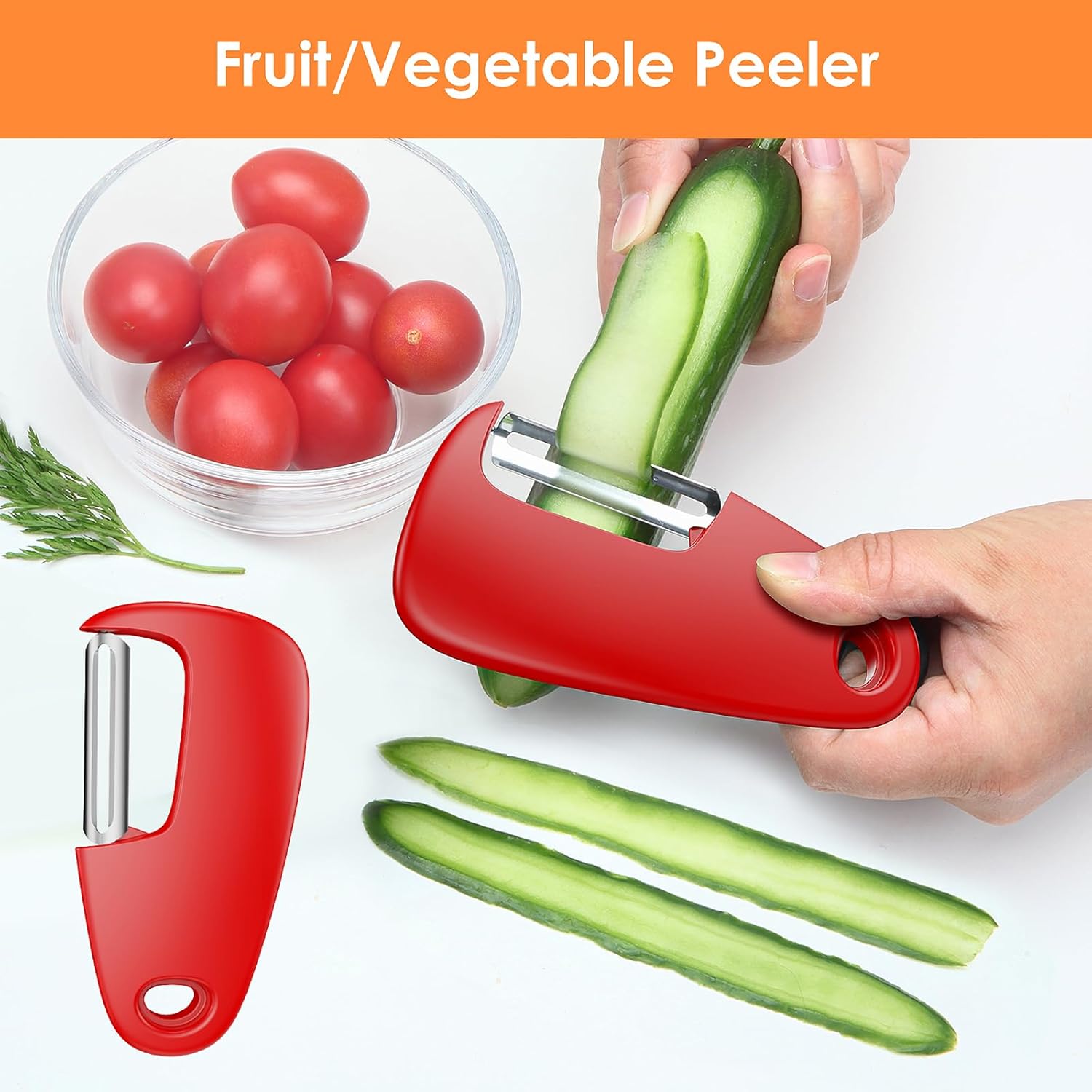 Kitchen Unique Gadgets Set 6 Pieces, Space Saving, Cheese Grater, Bottle Opener, Fruit Vegetable Peeler, Pizza